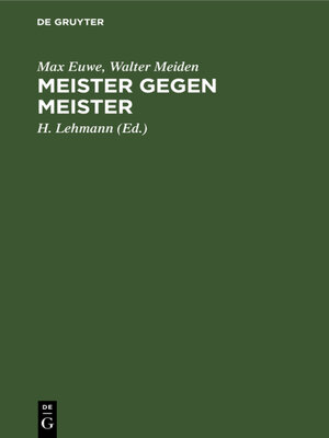 cover image of Meister gegen Meister